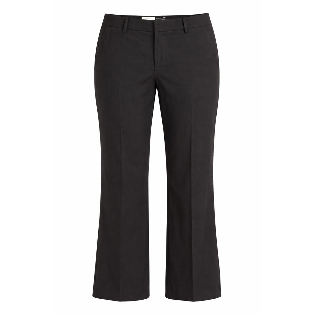 GAP Trouser Pants Size 6 Ankle Black GapStretch Career Wide Leg NWT